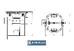 Puszka instalacyjna łączeniowa 60mm ekstragłęboka 80mm pomarańczowa S60GF 33008008 Simet 2