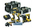 Zestaw narzędzi Combo DeWalt DCK422P3-QW 18V XR 3x5,0Ah Li-Ion DCG405 + DCH273 + DCD796 + DCF887 2xTough System 1