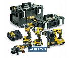 Zestaw narzędzi akumulatorowych Combo DeWalt DCK422P3-QW 18V XR DCG405 + DCH273 + DCD796 + DCF887 + 3x5,0Ah Li-Ion walizka  Tough System DS150 i DS300 1