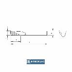 Frez trzpieniowy VHM do grawerowania spiralny Z=1 H1=12xH=38xd=3xD=3/1 LS107-0303-0002 Globus 3