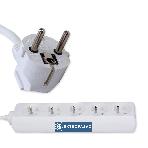Przedłużacz 5x2P+Z  1,5m 10A 3x 1,0mm2 OWY (H05VV-F) IP20 biały PM/5-3-1,5M Rum-Lux 1