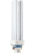 Świetlówka kompaktowa wtykowa G24q-3 (4-pin) 26W 1800lm biała neutralna Master PL-C 26W/840/4P 871150062336270 Philips 1