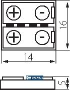 Złączka do taśm LED RGB 10mm Connector RGB 10 19038 Kanlux 3