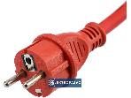 Przedłużacz specjalistyczny 1x2P+Z 40m 16A 3x 2,5mm2 OW (H05RR-F) IP44 czerwony YT-8102 Yato 4