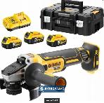 Akumulatorowa szlifierka kątowa DeWalt DCG405P3-QW 18V XR 3x5,0Ah Li-Ion tarcza 125mm TStak 1