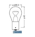 Żarówka samochodowa BAU15s 21W 280lm 12V PY21W Ultra Life 7507ULT Osram 2